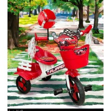 Fiesta Kırmızı 3 Tekerli Yumuşak Minderli Pervaneli Püsküllü Çocuk Bisikleti 2026 Yeni Sezon