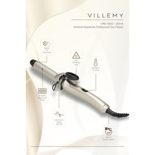 Allians 25 mm Seramik Kaplamalı Profesyonel Saç Maşası, Belirgin Bukleler, VME-3002