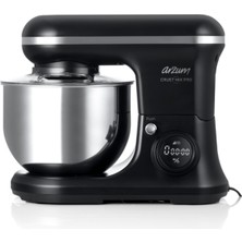Arzum Crust Mix Pro Stand Mikser, Şık ve Güçlü Siyah Renk, Pratik Kullanım