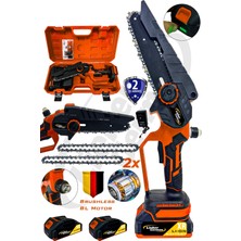 Lieber German Bl Motor 21 Volt 20CM Palalı 2x Zincirli Bıçkı Odun Dal Budama Makinesi