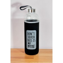 Mutfak Köşesi Sağlıklı Cam Matara 1000 ml Su Şişesi, Kılıflı 1lt Sporcu Matarası