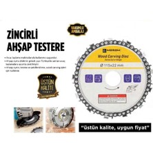 PremiumPort Zincirli Ahşap Testere 115MM x 22MM, Dayanıklı ve Pratik Kullanım