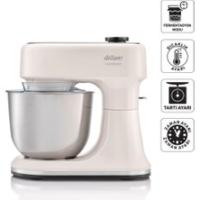 Arzum Güçlü 1500W Stand Mikser, Krem Renk, Profesyonel Mutfak Performansı