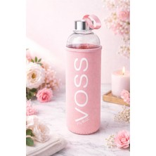 Mutfak Köşesi Sağlıklı Cam Matara 1000 ml Su Şişesi, Kılıflı 1lt Sporcu Matarası