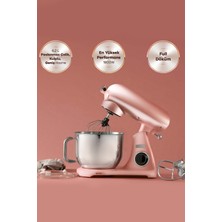 Özbience Güçlü 1800W Döküm Stand Mikser, Şef Tasarımı, Rose Gold Şıklığı