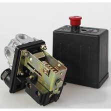 PremiumPort Duruk 3 Yollu Kompresör Basınç Şalteri 220 V, Güçlü ve Dayanıklı Tasarım