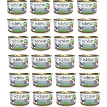 Schesir Ton ve Kalamar Jöleli Tamamlayıcı Kedi Konservesi 70 Gr. x 24 Adet