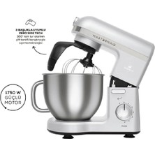 Özbience Çift Kollu Stand Mikser Pearl White, Güçlü ve Şık Tasarım