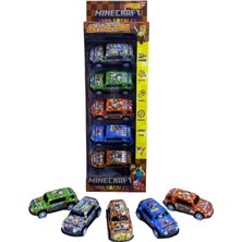 Can Oyuncak 828-303 Minecraftlı Çek Bırak 5li Araba- Hlt