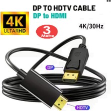 Anktek Displayport Dp To Hdmi Çevirici Kablo 4K*30Hz Dp To HDMI Dönüştürücü (3 Metre)