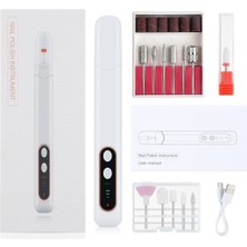 Normadia USB Şarjlı Elektrikli Tırnak Parlatıcı Profesyonel Törpü Uçları