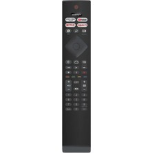 Philips 50PUS6523/12 Televizyon Için Uyumlu Netflix Youtube Rokuten Tuşlu Tv LED LCD Uzaktan Kumanda