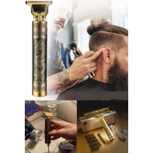 Normadia Ejderha Motifli Sıfır Tıraş Tıraş Makinesi, Saç Sakal ve Ense Için