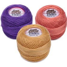 Esranın Dünyası 3 Adet Kaplan Etamin ve Kanaviçe Ipi 8 No Kod/renk: 495 - 350 - 783 - Ryl RSXML34-ESRDNS