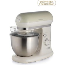 Özbience Vintage Bej 1200W Paslanmaz Çelik Mutfak Şefi