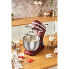 Özbience Yüksek Güçlü 7l Hamur Yoğurma Makinesi, Pratik ve Kullanışlı, Kırmızı