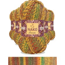 Esranın Dünyası 5 Adet Hercai Ebruli Hırka Kazak Atkı Bere El Örgü Ipi Yünü 7252 RSXML34-ESRDNS