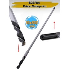 PremiumPort Ahşap Delme Matkap Ucu, 10X600 Mm, Sds Plus Uyumlu, Dayanıklı ve Güçlü