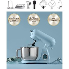 Özbience Güçlü 2'li Kıyma ve Hamur Çekme Makinesi, 1800W, 6,2l Geniş Hacim