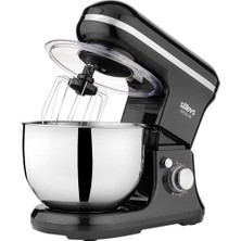 Stilevs Güçlü 1500W Stand Mikser, 5l Kapasiteli, Siyah Renk, Profesyonel Kullanım
