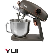 Özbience Gri/gold Stand Mikser 1800W, 8l Kapasiteli, Dayanıklı Döküm Metal Gövde