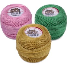 Esranın Dünyası 3 Adet Kaplan Etamin ve Kanaviçe Ipi 8 No Kod/renk: 604 - 110 - 581 - Ryl RSXML34-ESRDNS