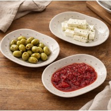 Dyrıs Porselen Kahvaltılık Sunum Tabağı – 3’lü Set