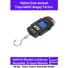 Normadia Dijital Çok Amaçlı Taşınabilir Bagaj Ağırlık Tartısı 50 kg
