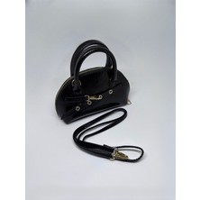 Livayssçanta Bianca Siyah Small-Mini Boy Kilit Detaylı Kadın El ve Omuz Çantası