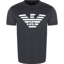 Armani Logo Baskılı Pima Jarse Tişört