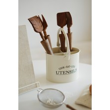 PremiumPort Krem Renk Galvaniz Bölmeli Katlanabilir Kaşıklık, Pratik ve Şık Tasarım