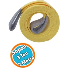 PremiumPort 3 Ton Polyester Sapan 2 Metre Sarı Yük Kaldırma Halatı