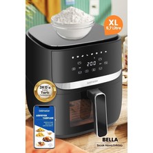 Özbience 1700W Xl Dokunmatik Cam Kapaklı Aydınlatmalı Sıcak Hava Fritözü