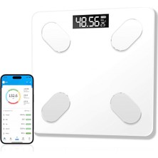 Normadia Akıllı Dijital Tartı, Sağlıklı Vücut Kitle ve Yağ Ölçüm Cihazı