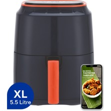 Özbience Lacivert Digital Airfryer ile Sağlıklı ve Lezzetli Yemekler Hazırlayın