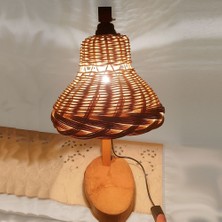 Sipariş Box Bambu Masa Üstü Kablolu Lamba