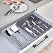 PremiumPort Ayarlı Çekmece Içi Kaşıklık, Pratik ve Şık Mutfak Düzeni Aksesuarı