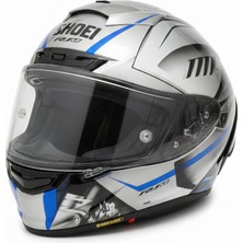 Gümrük Bey Shoei Dot Ece-R Sertifikalı Yamaha R1M X-14 Dizayn Tam Koruma Motosiklet Kaskı Şeffaf Vizör M Beden