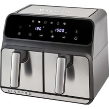 Özbience Pratik ve Sağlıklı Kullanım Için Çift Sepetli Magicchef Sıcak Hava Fritözü