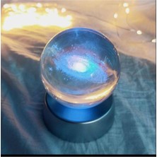 Normadia Işıklı Kristal Cam Küre, Samanyolu Galaksi Toz Bulutu, 6 cm