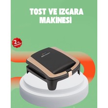 Özbience 4 Dilim Tost Makinesi, 1500W Hızlı Isıtma, Pratik ve Şık Tasarım