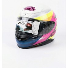 Gümrük Bey Shoei Z-7 Dot Ece Sertifikalı Tam Koruma Motosiklet Kaskı Şeffaf Vizör M Beden