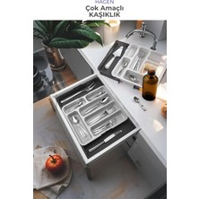 PremiumPort Ayarlanabilir Çekmece Düzenleyici, Mutfak Organizer, Çok Amaçlı Saklama Seti