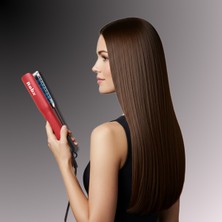 Normadia Çift Işlevli LCD Ekranlı Islak ve Kuru Saç Düzleştirici