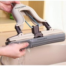 abnturk Süper Sıkmalı Yılın Temizlik Seti Mikrofiber Sünger Başlıklı Kelebek Mop Pratik Paspascı