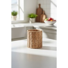 PremiumPort El Örgülü Rattan Görünümlü Mutfak Kaşıklık ve Düzenleyici