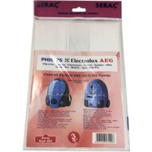Esranın Dünyası Elektrik Süpürgesi Toz Torbası 3 Lü Philips Sydney Electrolux Aeg RSXML34-ESRDNS