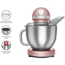 Özbience Güçlü Çift Kollu Rosegold Mikser, 1750W, Profesyonel Kalite