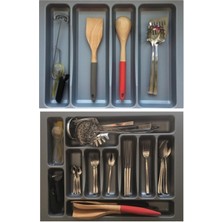 PremiumPort 2'li Set Düzenleyici 55X49 Cm, Kepçelik ve Kaşıklık, Kesilebilir