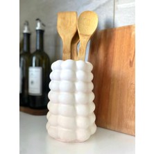 Teknotrust Baloncuklu Tezgah Üstü Dik Kaşıklık, Estetik ve Dekoratif Organizer